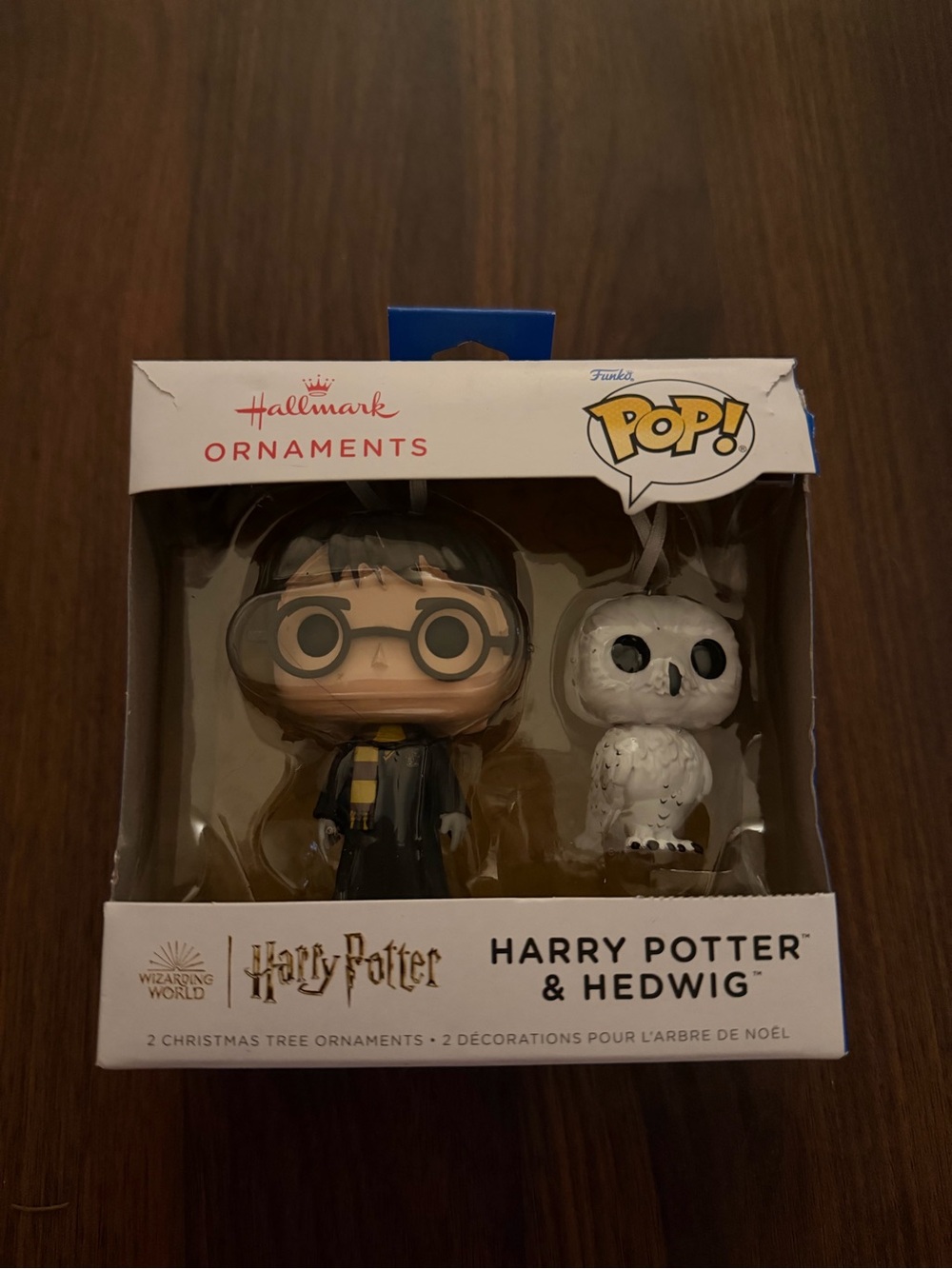 Hallmark Harry Potter & Hedwig Ornament Set - Black, White, Yellow